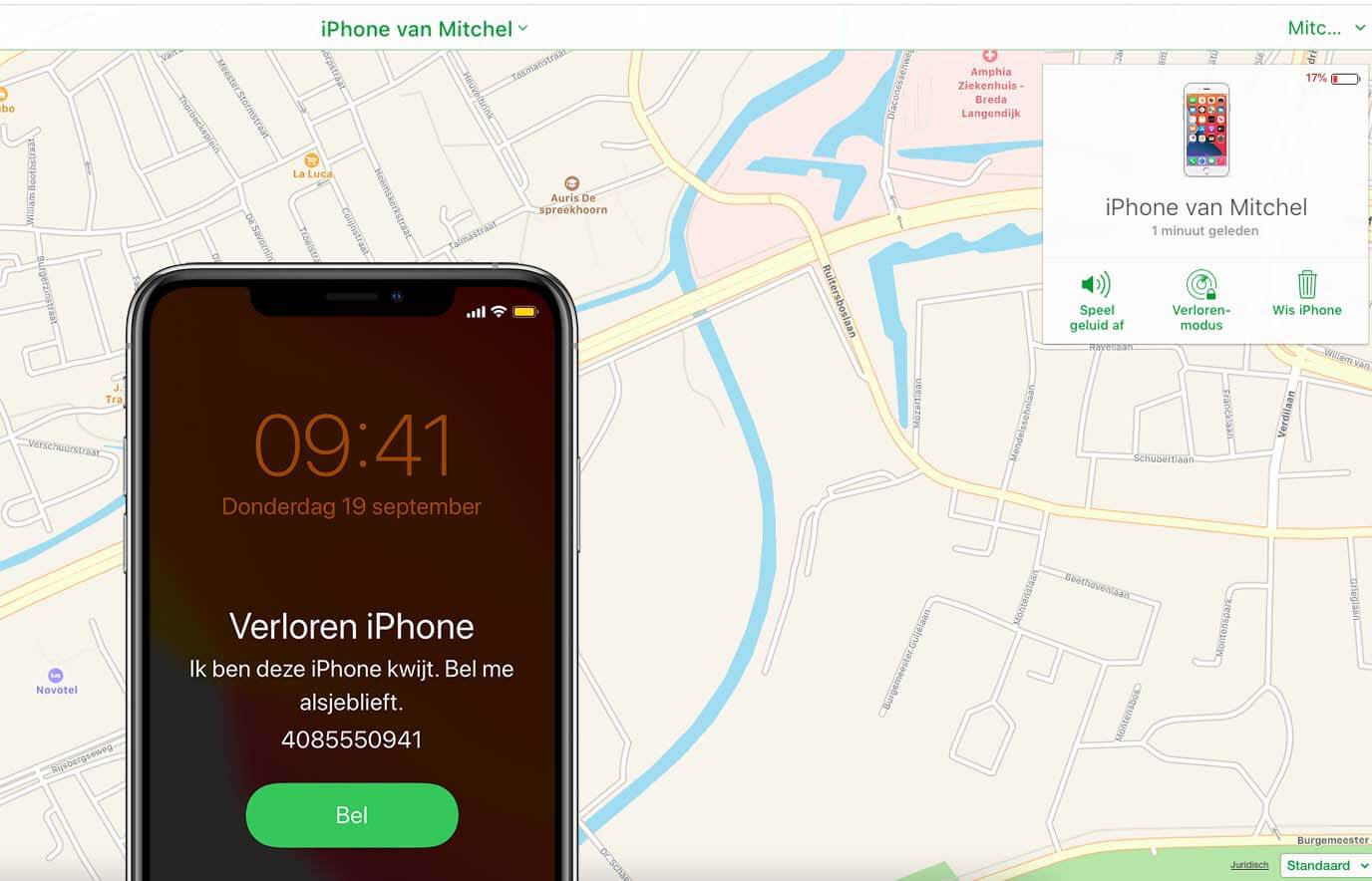 Zoek mijn iPhone, hoe werkt dat?