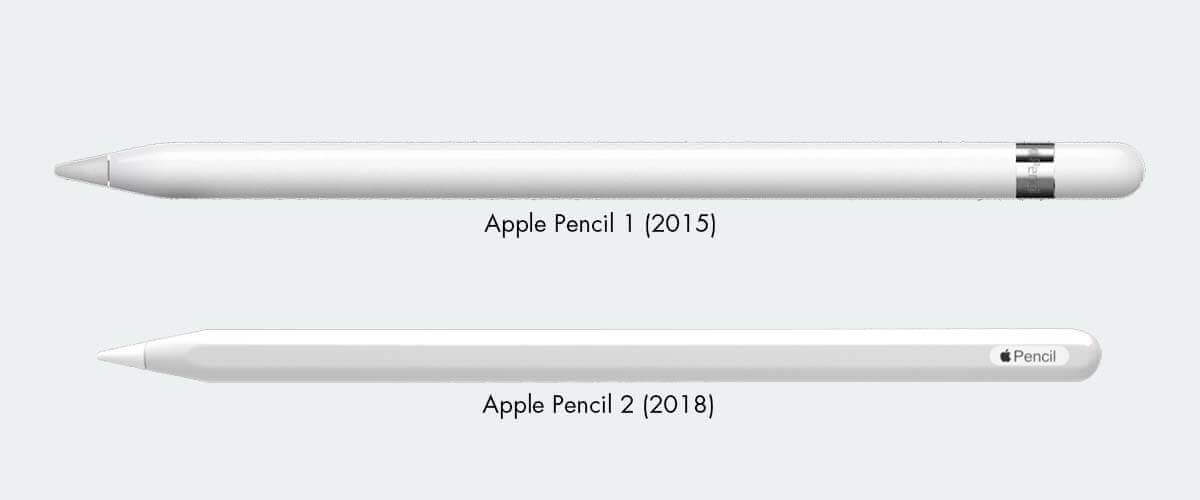 Apple Pencil 1 en Apple Pencil 2