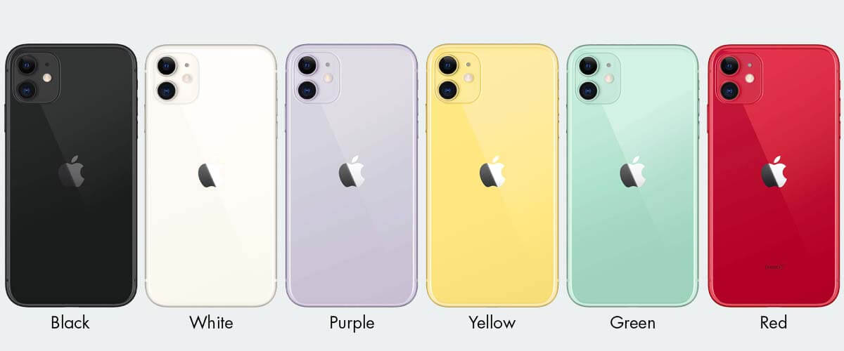 Kleuren iPhone 11