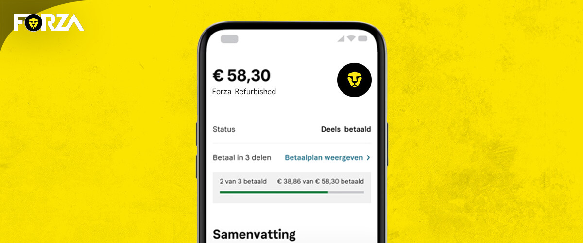 Klarna betaal in 3 delen