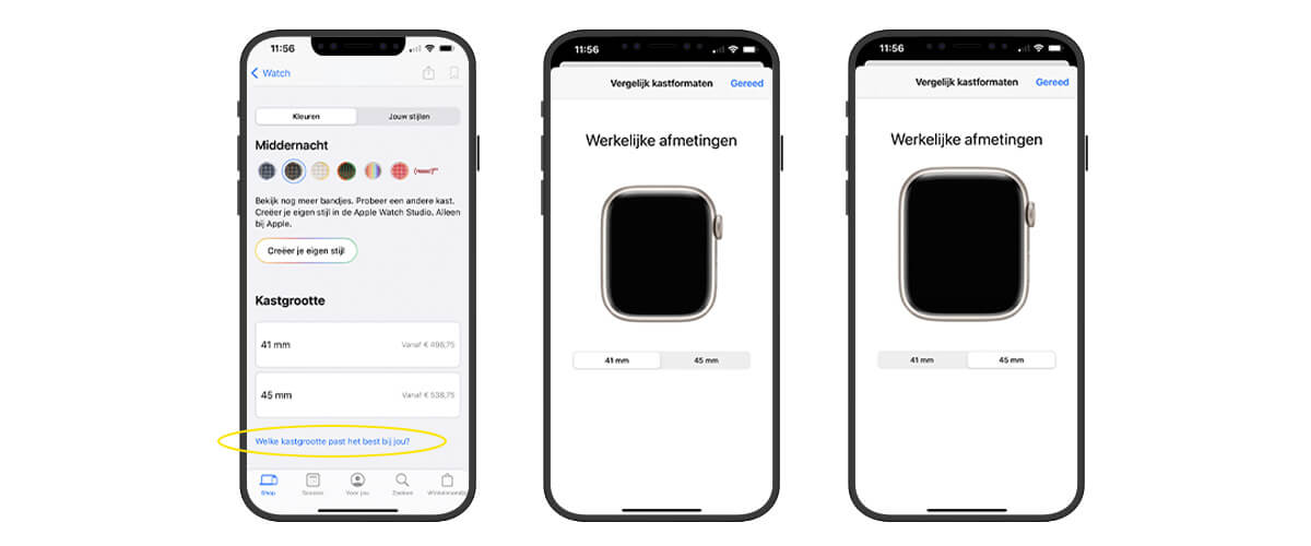 Juiste Apple Watch formaat kiezen