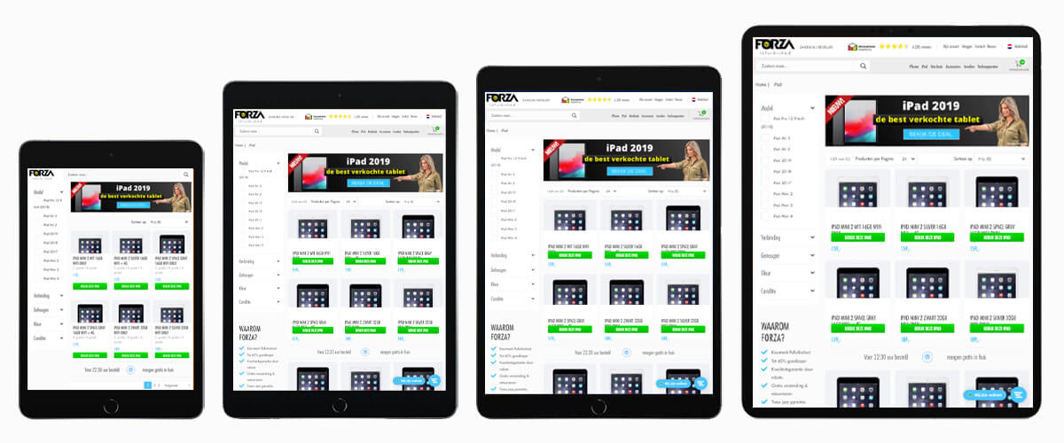 iPad verschillende beeldschermformaten