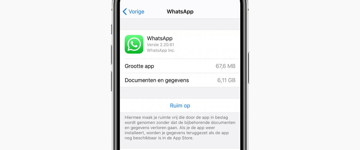 Apps handmatig opruimen op iPhone