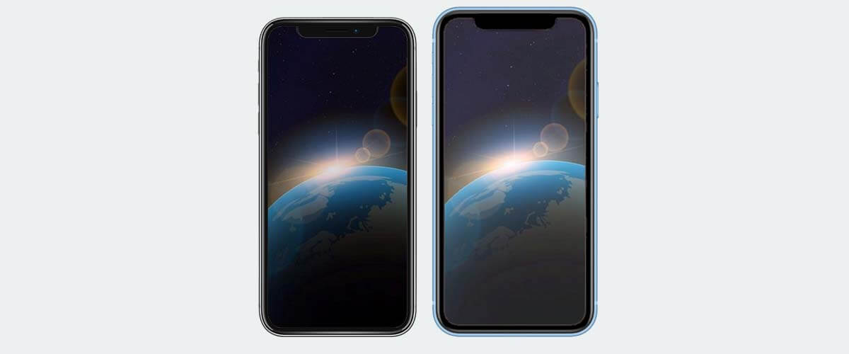 Beeldschermverschil iPhone X en XR