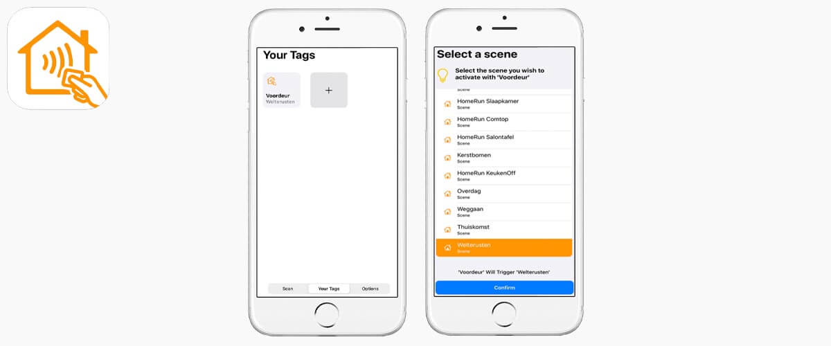 HomeTags-app NFC iPhone 8