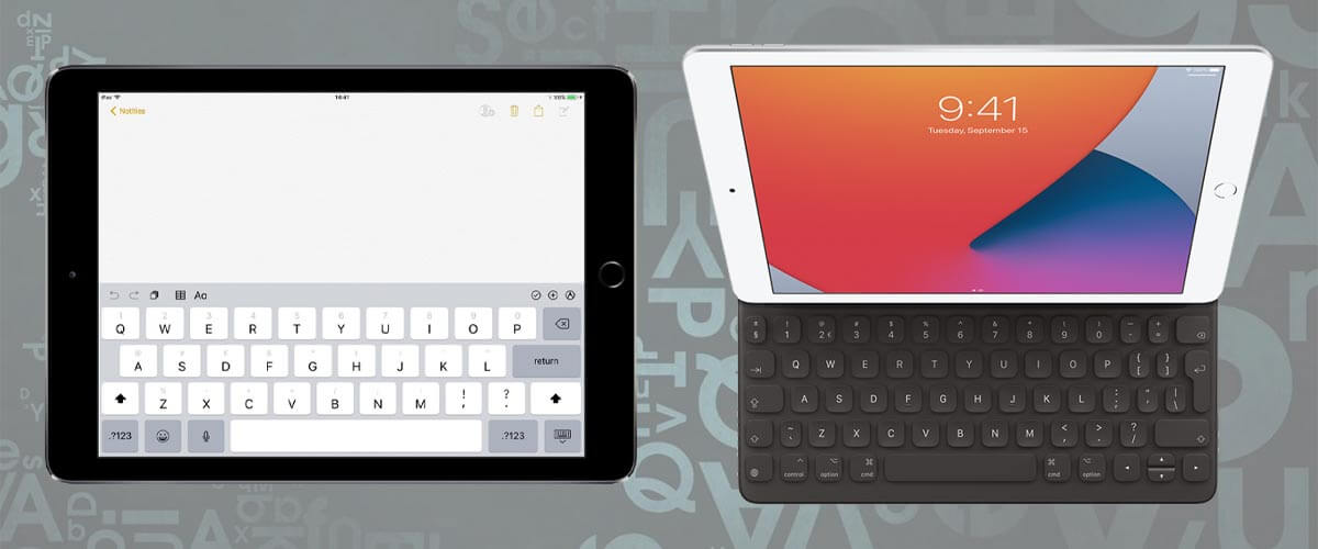 iPad 2018 vs 2020 toetsenbord