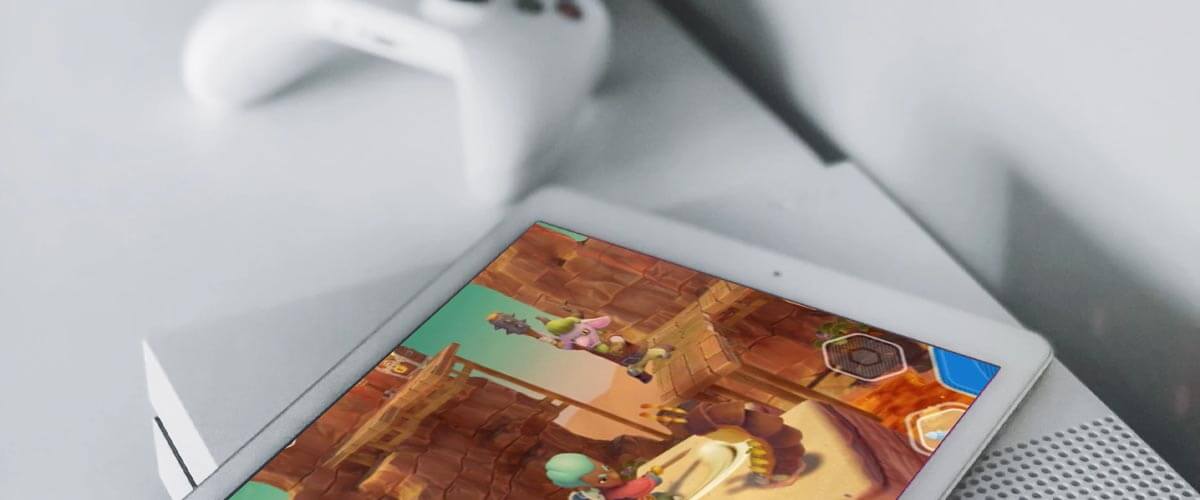 iPad 2020 game met X-box controller