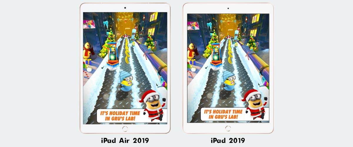 iPad Air 2019 vs iPad 2019 beeldscherm