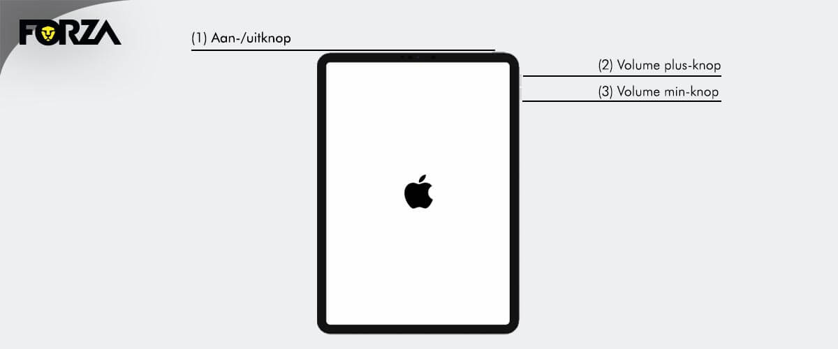 iPad zonder thuisknop resetten