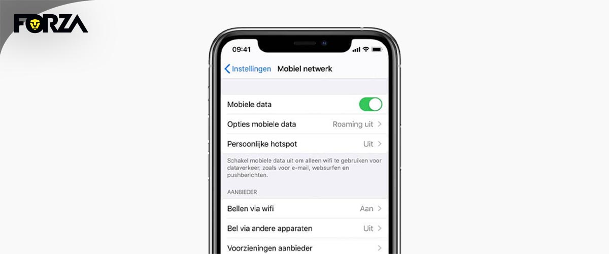 Geen service iPhone dekkingsgraad controleren