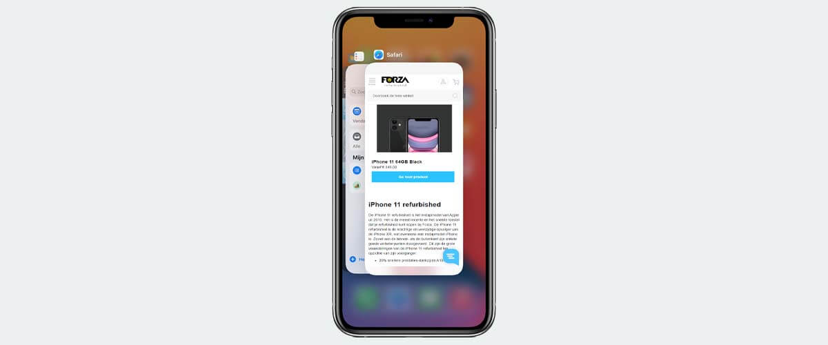 iPhone loopt vast app afsluiten