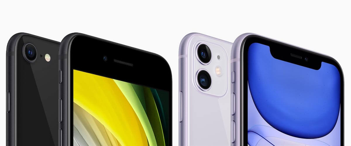 Beeldscherm iPhone SE 2020 vs iPhone 11