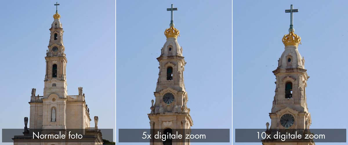 Digitale zoom verschil camera iPhone XS vs 11