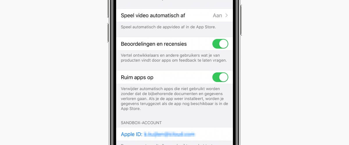 Ruim apps op instellen op iPhone