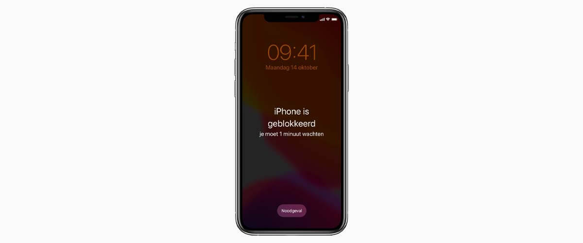 iPhone geblokkeerd na foutieve toegangscode