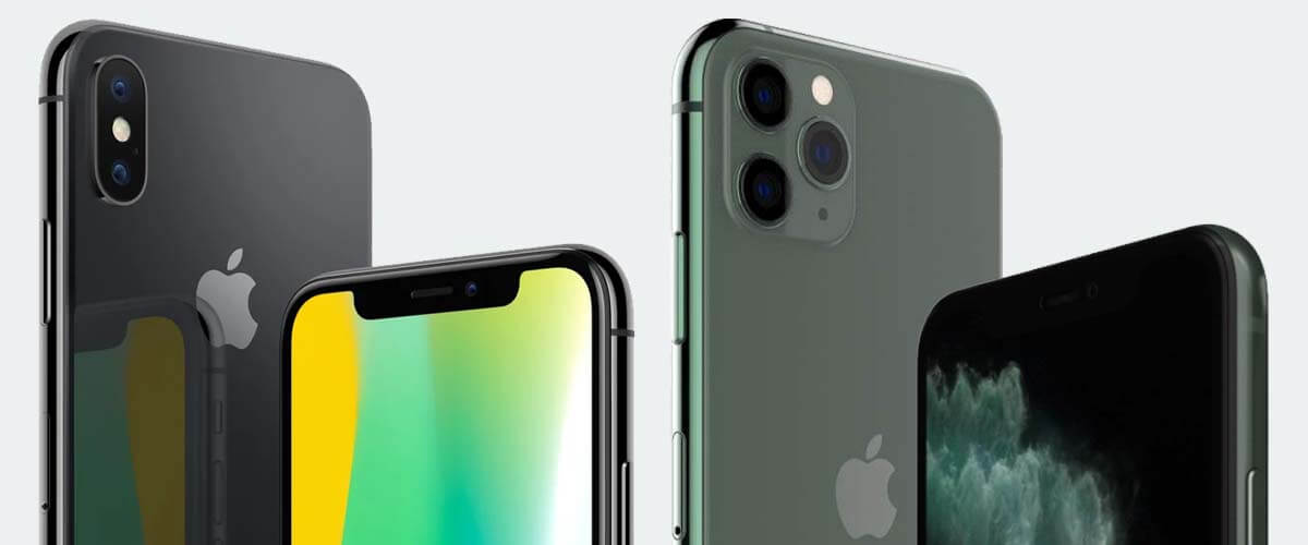 Uiterlijk verschil iPhone x en 11 Pro