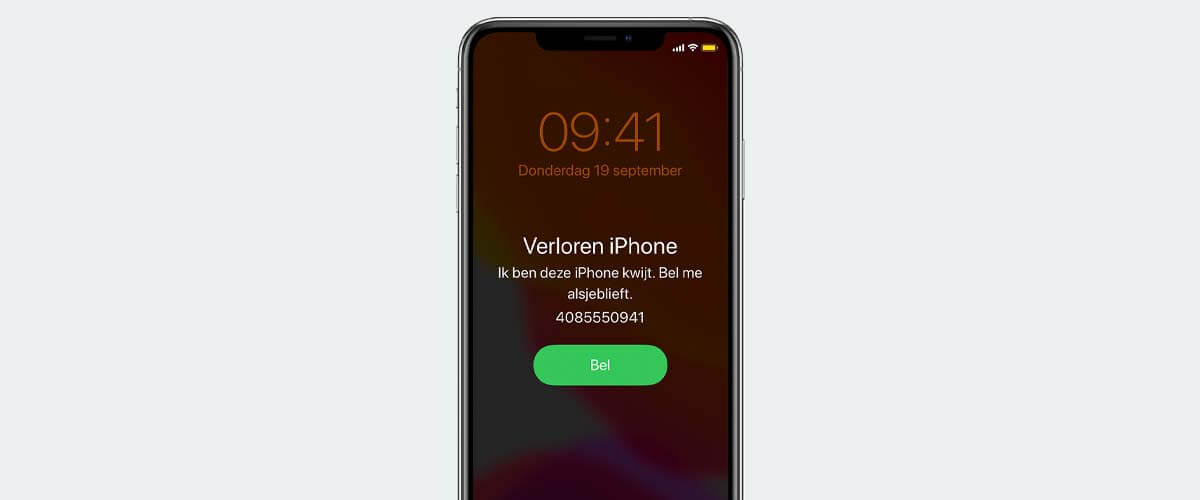 Verloren modus van Zoek Mijn iPhone