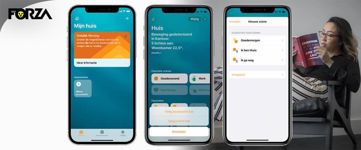 Scenes instellen Woning-app Apple