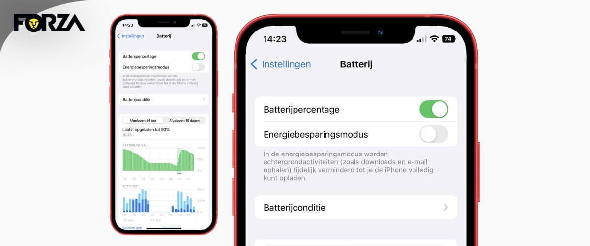 Batterijpercentage iPhone 12 instellen