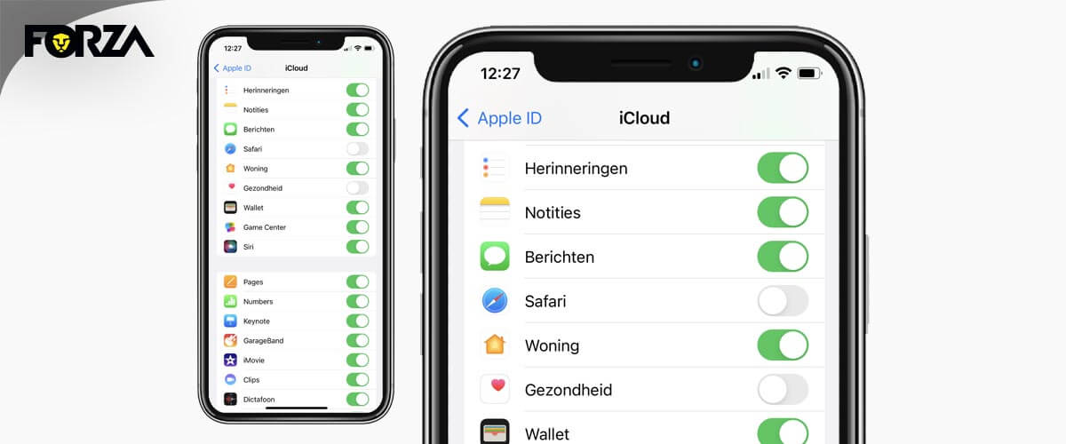 Herinneringen opslaan in iCloud