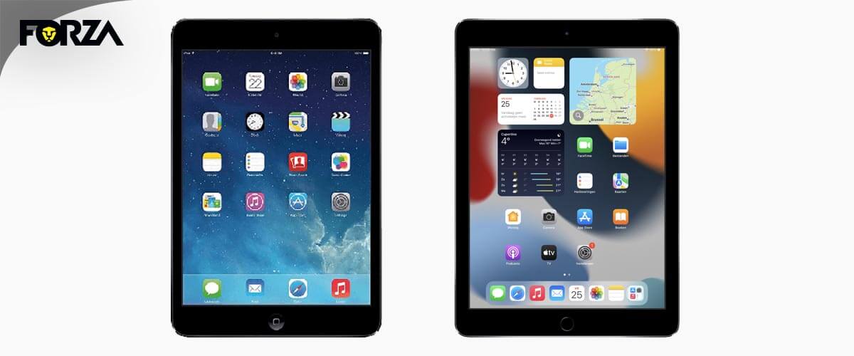 iOS iPad Air 1 en iPadOS iPad Air 2