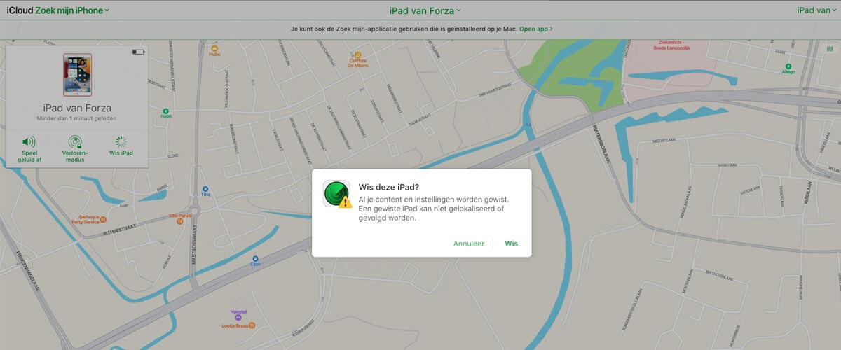 iPad geblokkeerd oplossen met iCloud