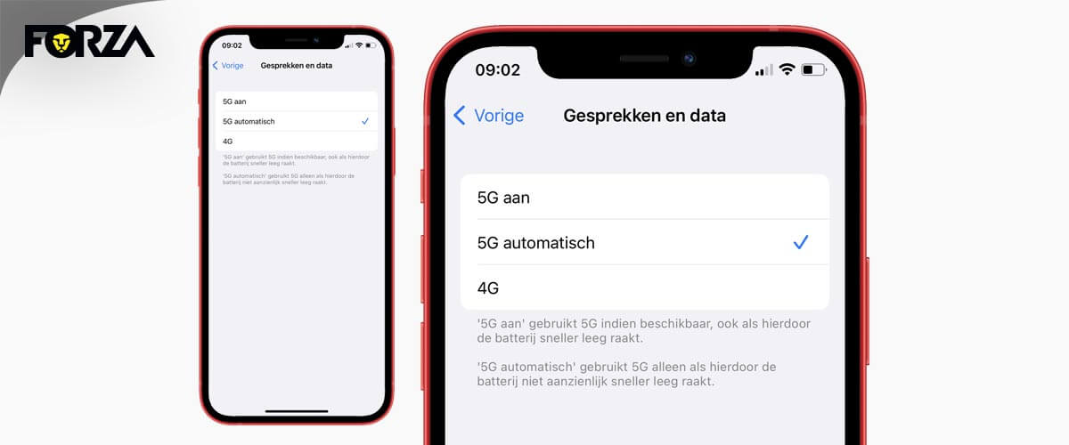 iPhone 12 5G aanzetten