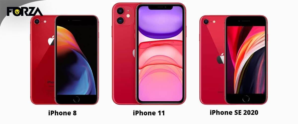 iPhone 8, iPhone 11 en iPhone SE 2020