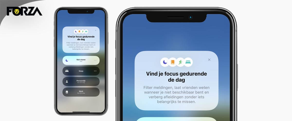 Niet storen in het iPhone bedieningspaneel