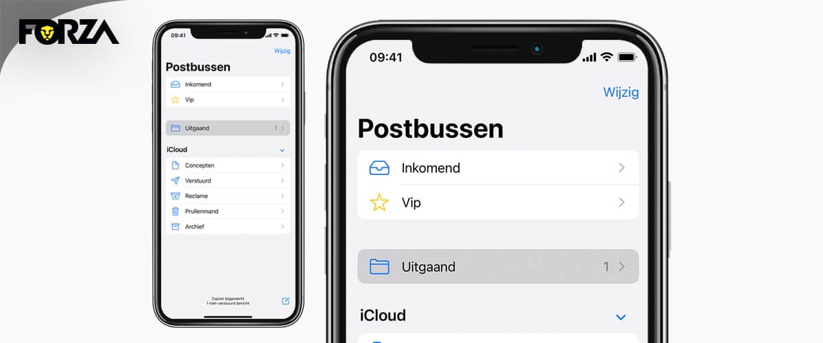 Postbussen in de iOS mail app