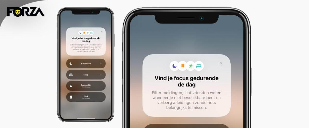 Meldingen iPhone stilhouden met Focus