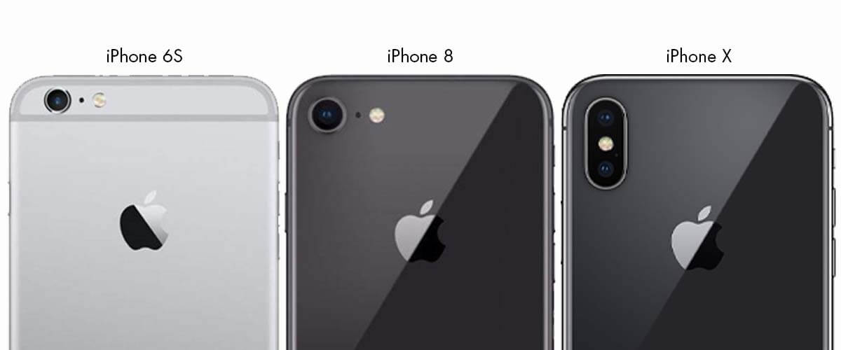 Camera iPhone 6S, iPhone 8 en iPhone X