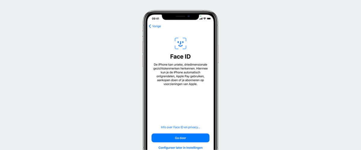 Face ID instellen op iPhone