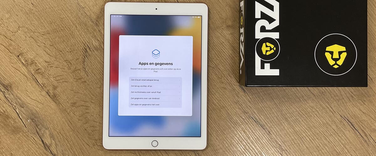 iPad als nieuwe iPad configureren