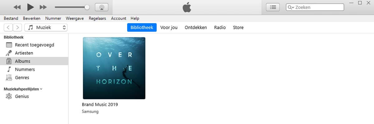 Audiobestanden naar iTunes slepen