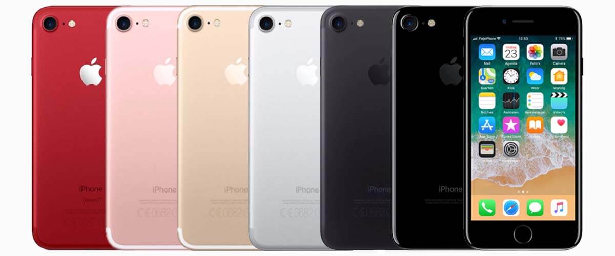 iPhone 7 kleuren