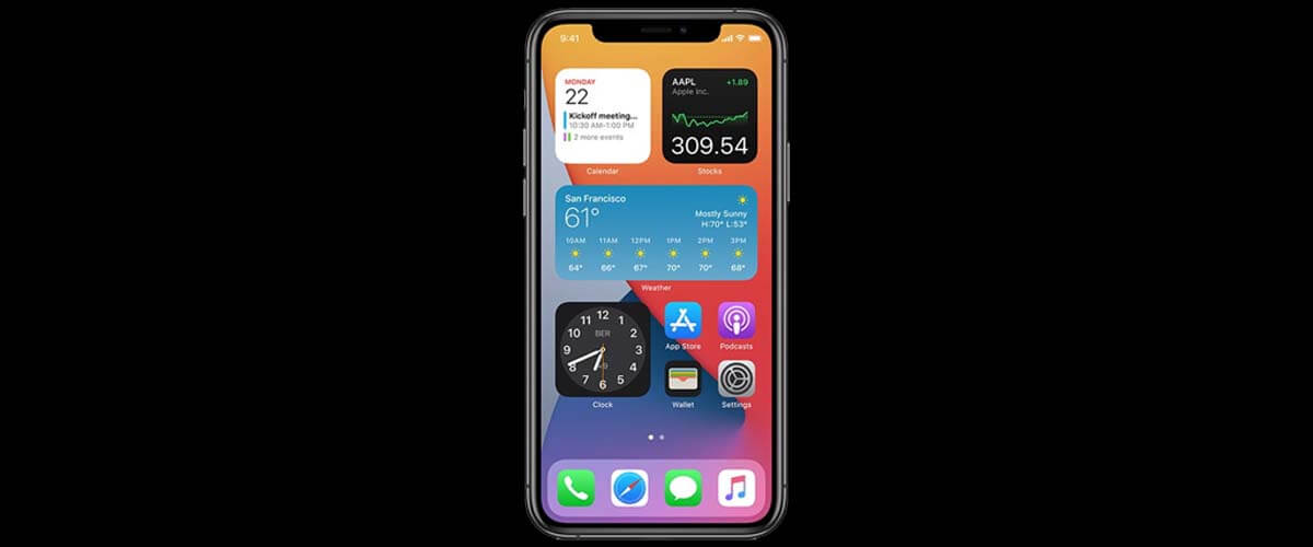 Widgets beginscherm iOS 14