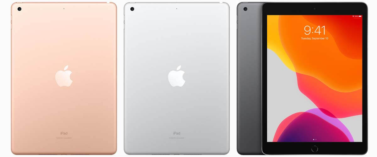 iPad 2019 Gold, Silver en Space Grey