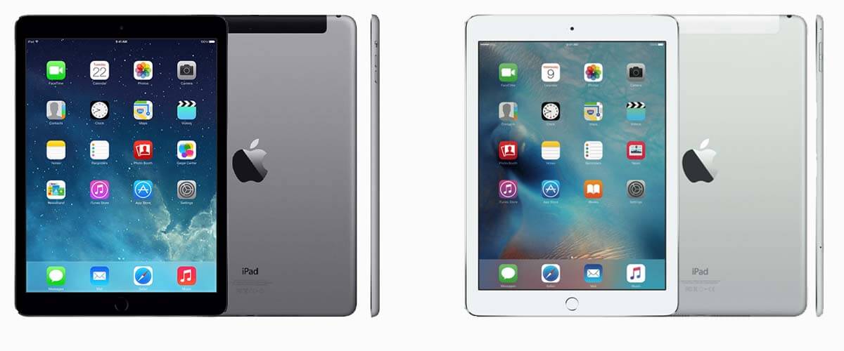 iPad Air 1 en iPad Air 2