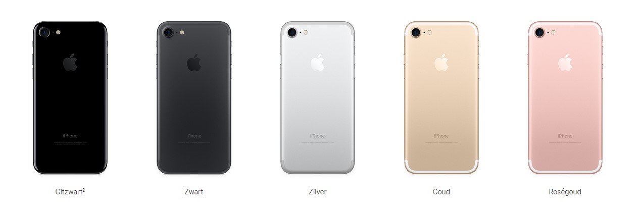 iPhone 7 kleuren