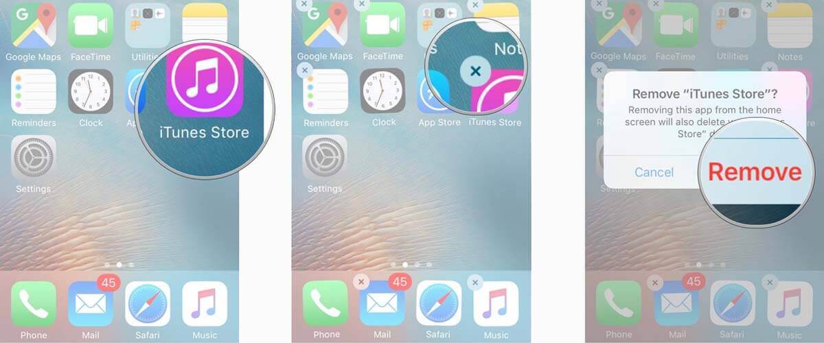 App verwijderen van iPhone