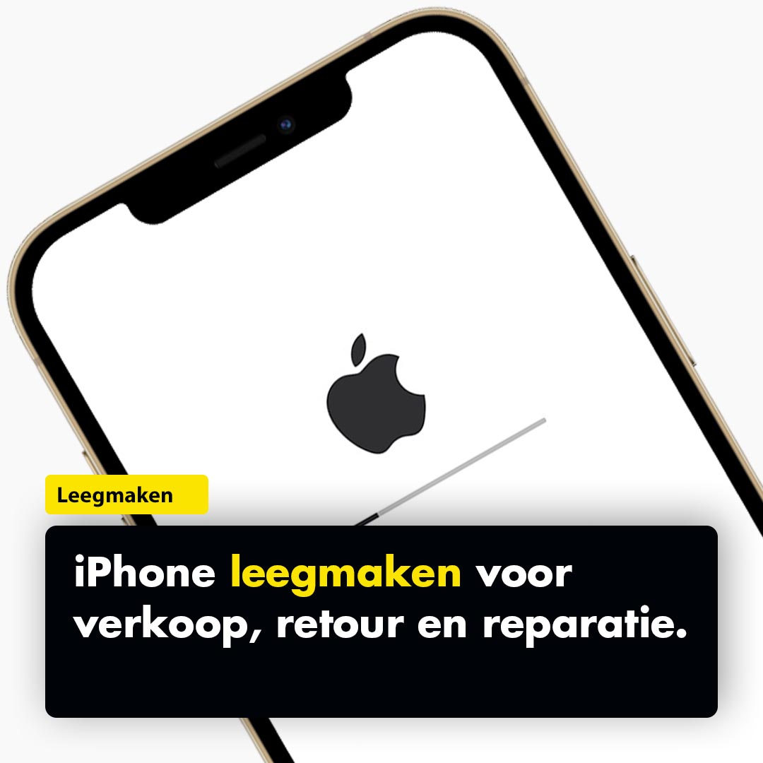 iPhone leegmaken voor verkoop