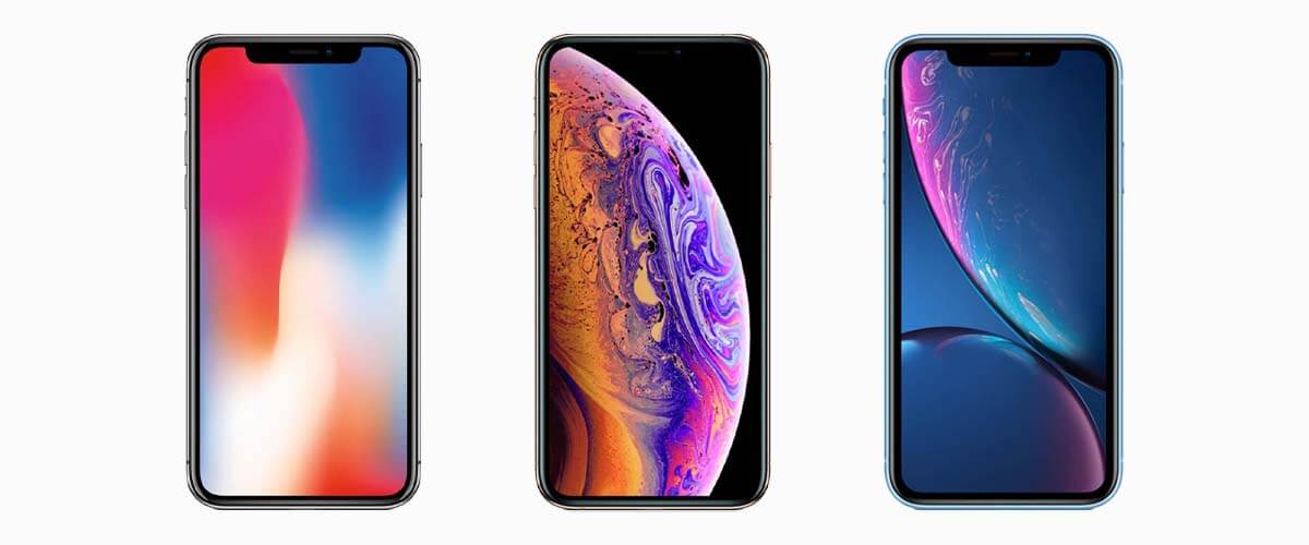 iPhone X, iPhone XS, iPhone XR