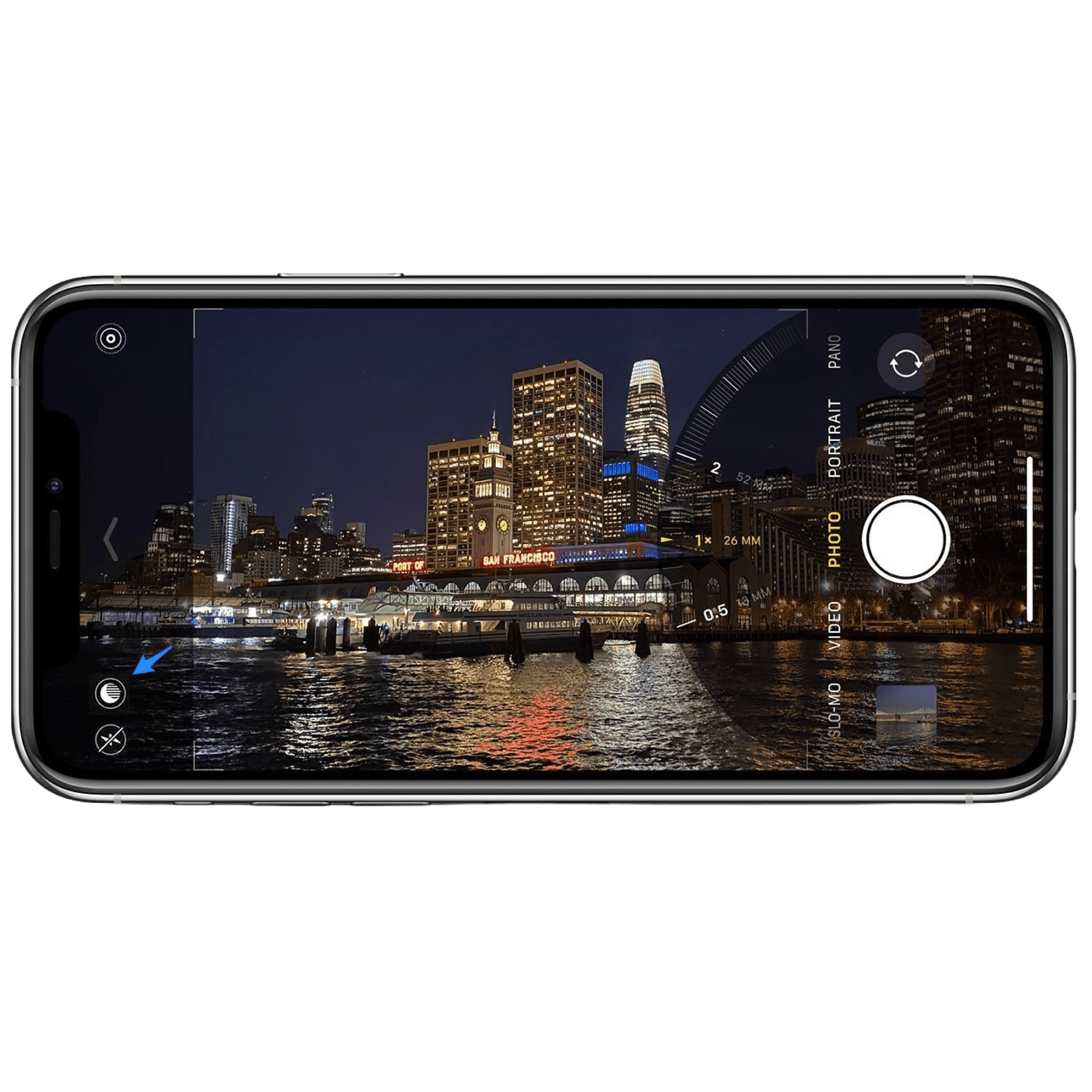 Nachtmodus maakt het verschil bij weinig licht