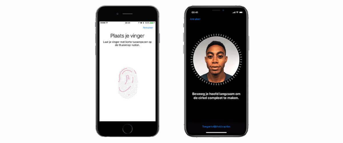 Touch ID en Face ID iPhone