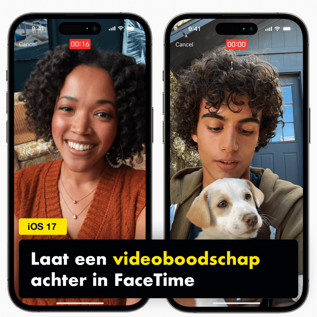 iOS 17 release date FaceTime videoboodschap